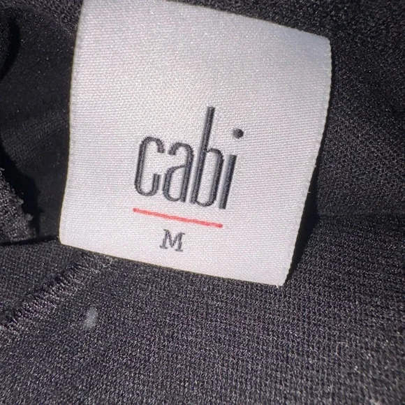 Cabi Black Stretch Utility Jacket Women’s Medium Textured Knit Button Front BJ2 - Picture 4 of 6